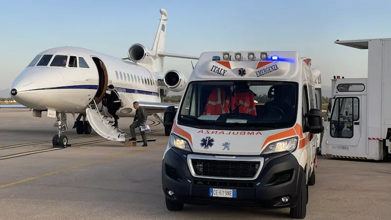 Trasporto sanitario d'urgenza da Alghero a Roma per una neonata di soli 5 giorni