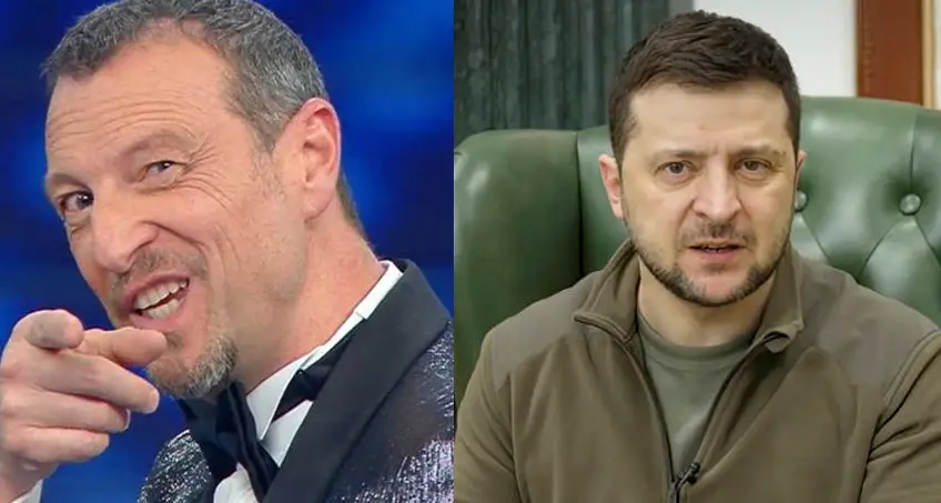 Zelensky ospite dell'ultima serata di Sanremo