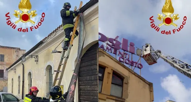 Oltre 50 interventi per i danni del maltempo nel nord Sardegna. Il Video