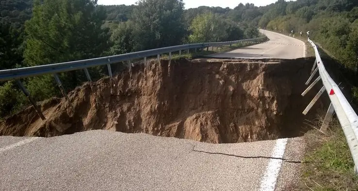 Riaperto il collegamento Olbia-Tempio interrotto a causa dell'alluvione