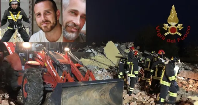 Vigili del fuoco: sirene per i colleghi morti ad Alessandria