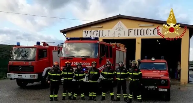 Attestati di cordoglio anche ai vigili del fuoco del Nuorese