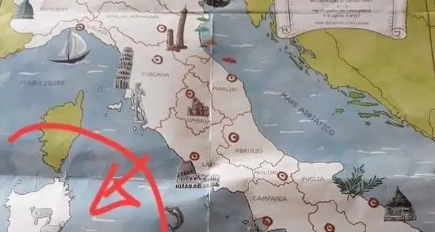 Pecore sulla cartina della Sardegna. Il caso arriva in Consiglio regionale.