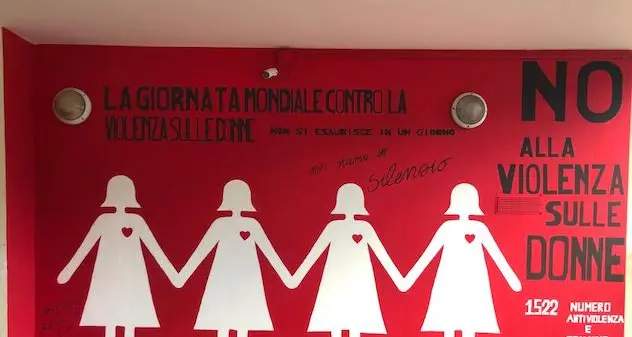 Lanusei. Al Nostra Signora della Mercede un murale contro la violenza sulle donne