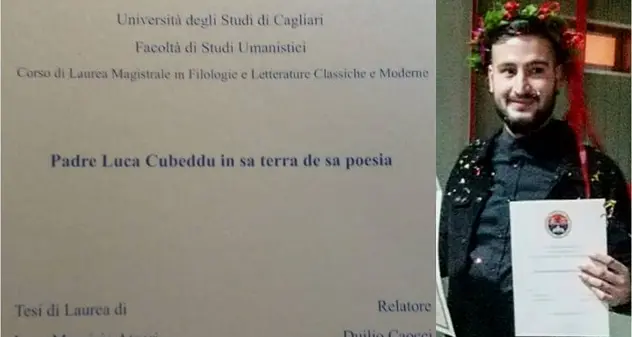All'università di Cagliari una tesi di laurea in lingua sarda: \"Padre Luca in sa terra de sa poesia\"