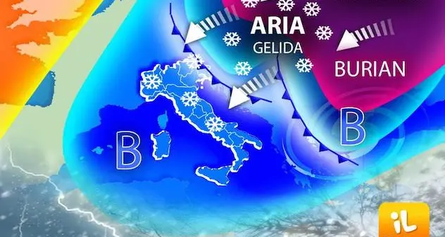 Dalla Russia arriva Nikola: gelo e tracollo delle temperature