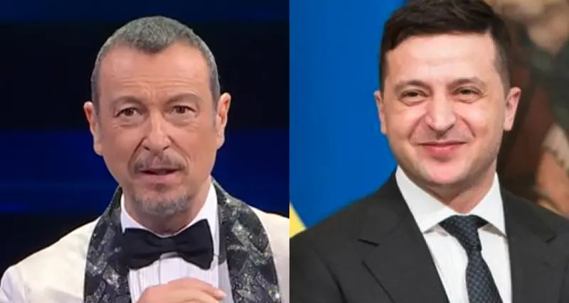 Sanremo. La lettera del presidente Zelensky letta da Amadeus: “L'Ucraina vincerà questa guerra”