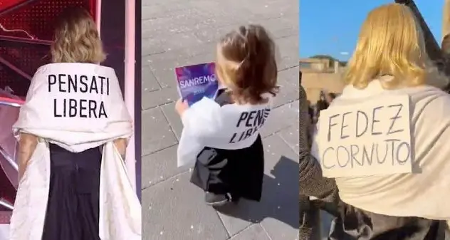 \"Pensati libera\", il vestito manifesto della Ferragni diventa un costume di Carnevale
