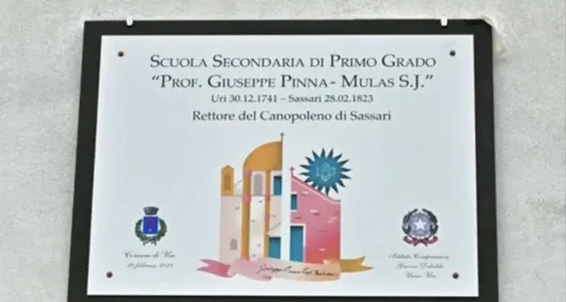 La scuola media di Uri intitolata a Padre Giuseppe Pinna-Mulas S.J., il sindaco: “Decisione presa coinvolgendo gli studenti”