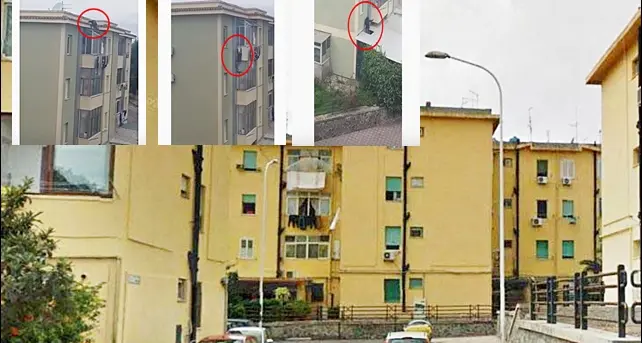 Scene da film a San Michele: scappa dal tetto di una casa, cade su una tettoia e viene inseguito dai poliziotti. VIDEO