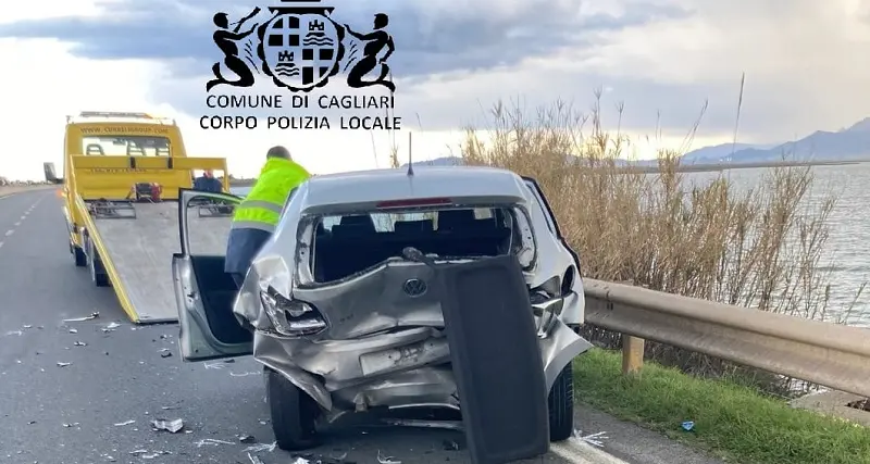 Incidenti a Cagliari, sabato di fuoco sulle strade: quattro scontri in poche ore