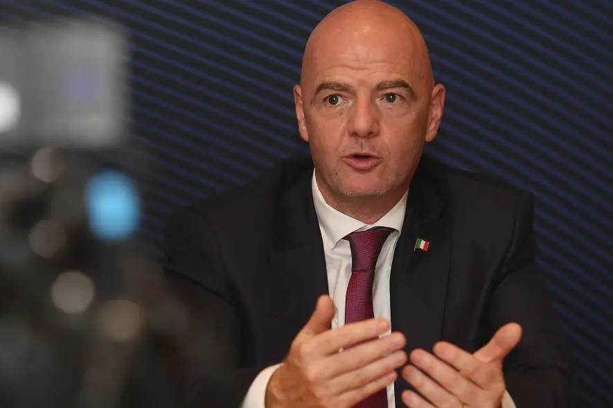 ROME, ITALY - SEPTEMBER 09:  FIFA President Gianni Infantino attends the FIGC press conference on September 9, 2020 in Rome, Italy.  (Photo by Paolo Bruno/Getty Images)