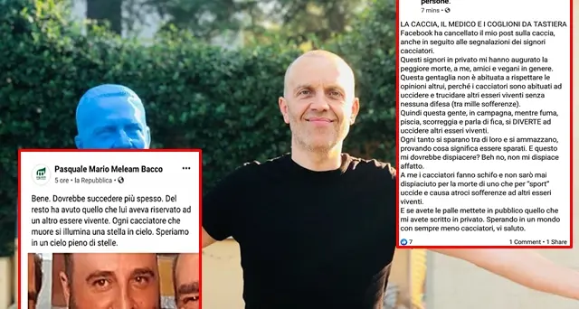 Post shock del medico-vegano sul cacciatore Andrea Altea, morto ad Aggius: “Dovrebbe succedere più spesso”