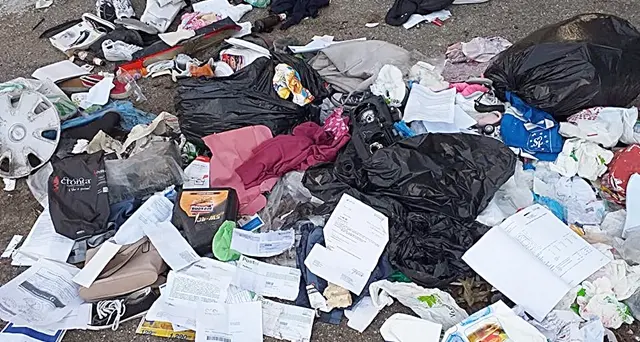 I “furbetti” dimenticano tra i rifiuti documenti, bollette, estratti conto ed esenzioni ticket. Foto e Video