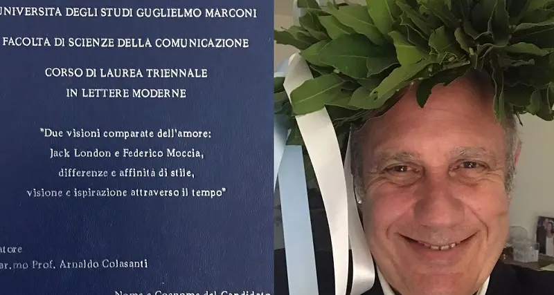 Ironia sui social dopo la laurea di Federico Moccia. Il motivo? La tesi su se stesso