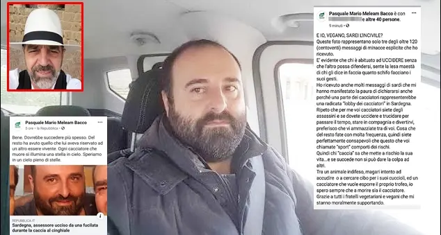 Cacciatore morto ad Aggius e offese del medico-vegano. Marco Efisio Pisano e l’esposto all’Ordine dei Medici di Salerno: ”Un medico che inneggia altre morti? Va punito”