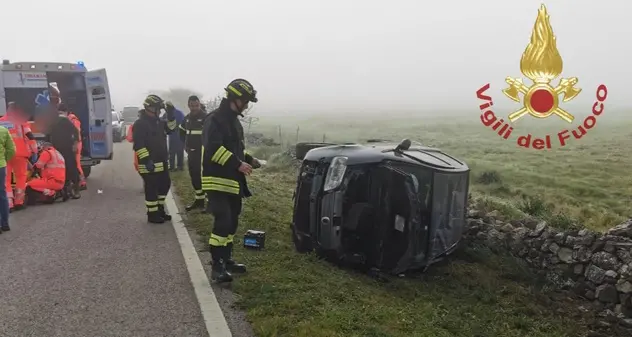 Incidente con feriti sulla Statale 132 tra Ozieri e Chiaramonti