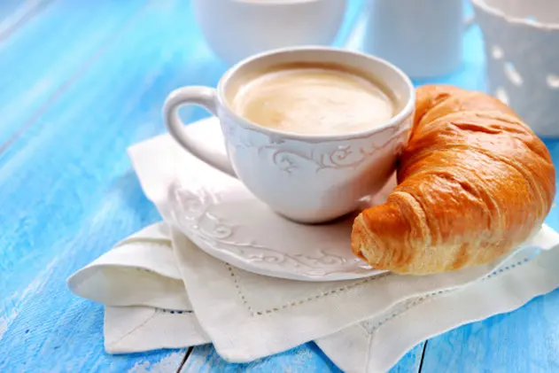 Croissant and coffee