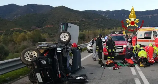 San Priamo. Incidente stradale sull’Orientale sarda. Tre persone ferite