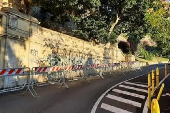 Cagliari, via Porcell chiusa al traffico