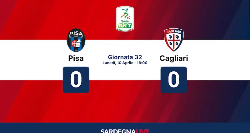 Pisa-Cagliari 0-0, rossoblù fermi al palo