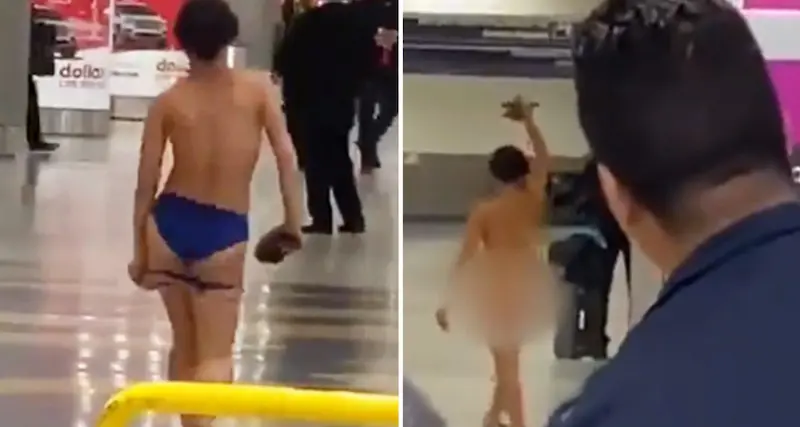 Ragazza di 27 anni si spoglia e passeggia nuda in aeroporto