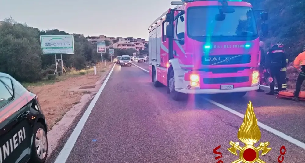 Motocicletta fuori strada tra Porto Cervo e Abbiadori