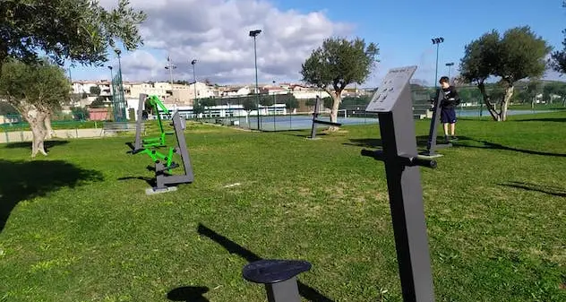 Una palestra a cielo aperto nel parco di Sanluri