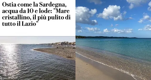 \"Il mare di Ostia come quello della Sardegna\". Per l'Arpa le acque del lido sono \"eccellenti\"