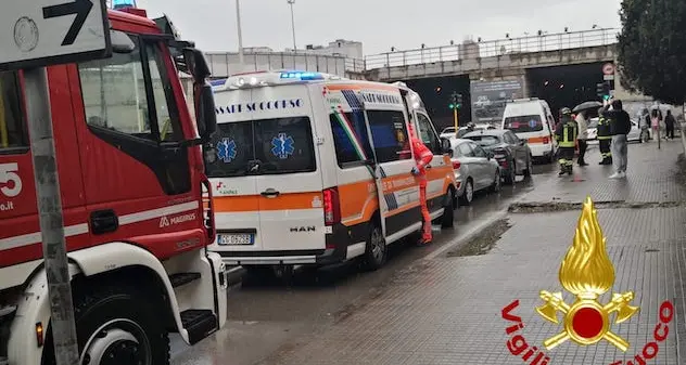 Sassari. Tamponamento tra più auto sulla strada verso Predda Niedda