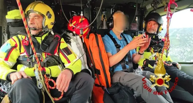 Turista danese smarrito a Cala Goloritzè soccorso dai Vigili del Fuoco