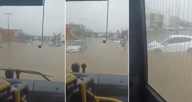 Violento nubifragio a Carbonia. Strade e scantinati allagati