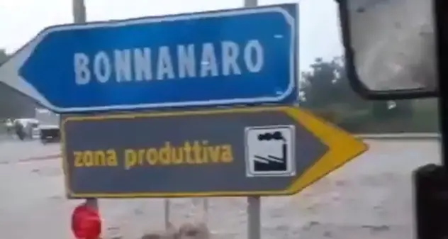 Nubifragio a Bonnanaro. Stato di emergenza e casa evacuata