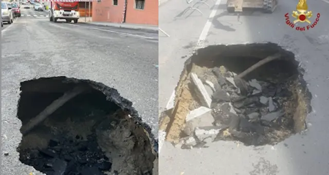 Cagliari: si apre profonda voragine, strada chiusa