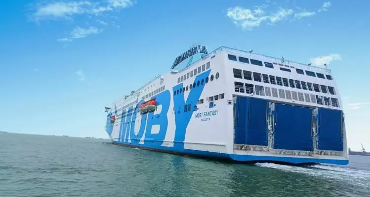 Moby Fantasy è arrivato al porto di Livorno, da fine giugno opererà su rotta Livorno-Olbia