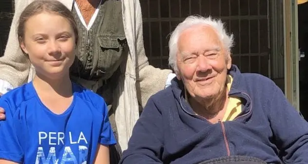 Greta Thumberg dice addio al nonno Olof. “Era una delle persone più gentili che abbia mai conosciuto”