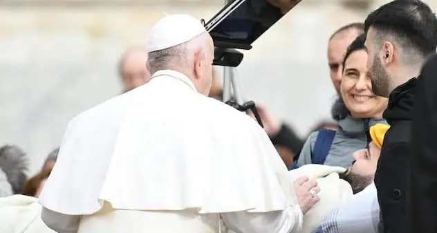 Paolo Palumbo incontra Papa Francesco