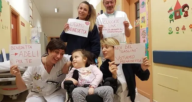 Una speranza per Benedetta, la bimba di 8 anni affetta da una grave disabilità