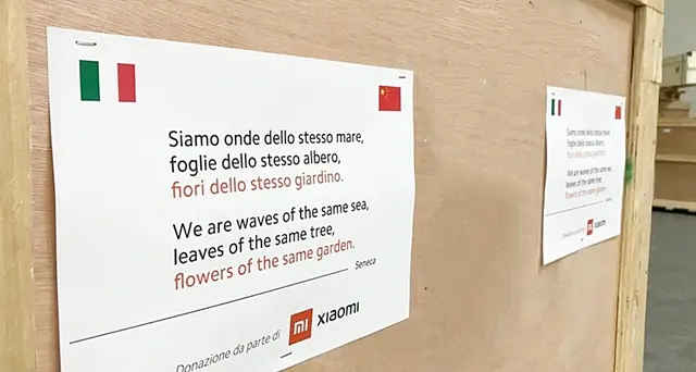 Il colosso cinese della tecnologia Xiaomi dona migliaia di mascherine all’Italia: il bellissimo gesto di solidarietà