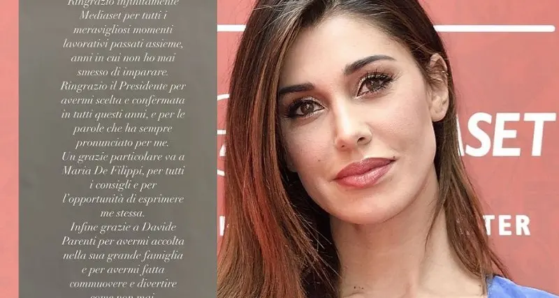 Belen Rodriguez lascia Mediaset, il messaggio su Instagram