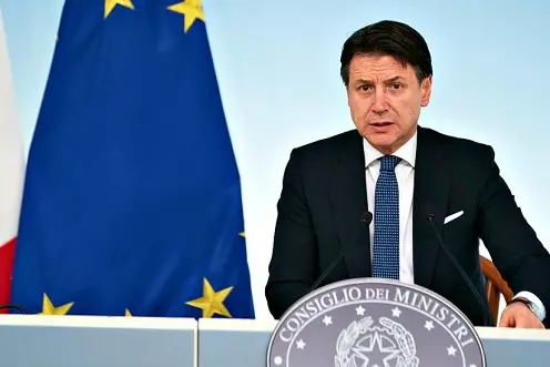 Foto Filippo Attili/Palazzo Chigi/LaPresse 08-03-2020 Roma, Italia PoliticaIl Presidente del Consiglio Giuseppe Conte in conferenza stampa a Palazzo ChigiDISTRIBUTION FREE OF CHARGE - NOT FOR SALE - Obbligatorio citare la fonte LaPresse/Palazzo Chigi/Filippo Attili