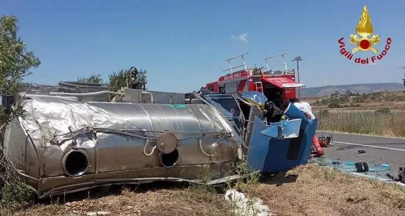 Incidente stradale tra Ussaramanna e Lunamatrona, ferito estratto dalle lamiere