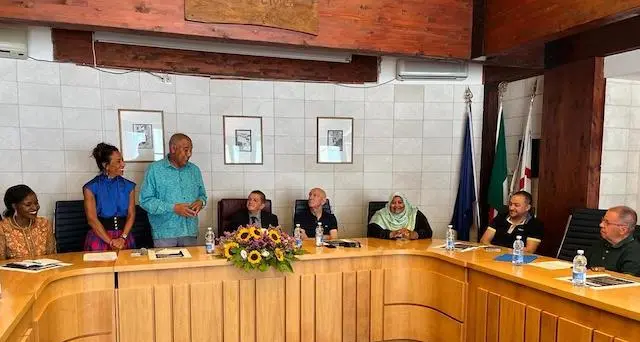 Ollolai. Cerimonia di benvenuto alla delegazione della Repubblica del Kenya