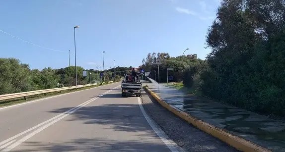 Parte la sanificazione di strade e luoghi pubblici