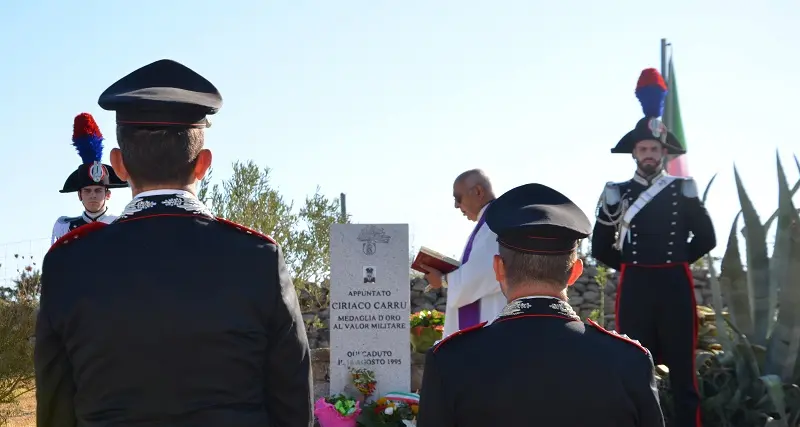 Ozieri: celebrata la commemorazione del sacrificio dell’Appuntato Ciriaco Carru e del Carabiniere Scelto Walter Frau