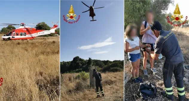 Famiglia francese si perde nelle campagne in Gallura, in salvo grazie ai Vigili del fuoco