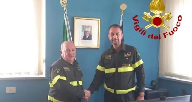 Vigili del fuoco: Antonio Giordano nuovo comandante a Sassari