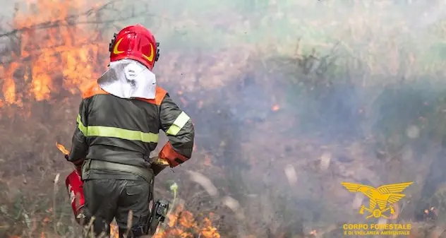 Fiamme a Sagana, interviene elicottero