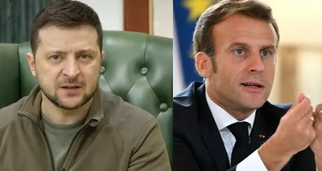 Zelensky e Macron al telefono per discutere sul corridoio del grano