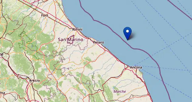 Terremoto nelle Marche, scossa di magnitudo 3.9 ad Ancona